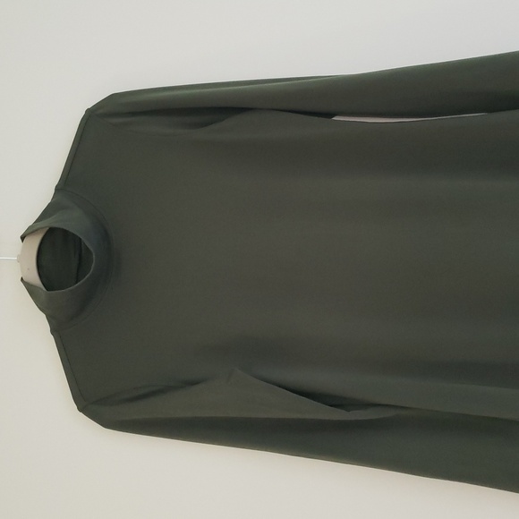 Title Nine Long Sleeve Mock Neck Dress  Green Medium Stretch Travel Athleisure - Picture 2 of 14